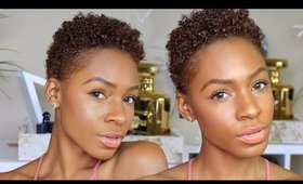 Wash N' Go Tutorial + Natural Hair Update: Going Blonde? ▸ VICKYLOGAN