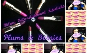 REVIEW: MILANI Color Statement Lipstick Collection 2013 (Plums & Berries)