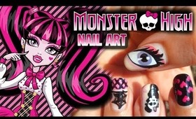 Monster High Nail Art ★ Draculaura Inspired (Requested)