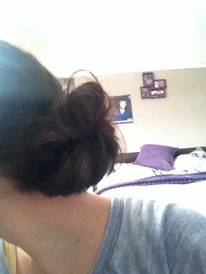 Loose low bun for everyday wear 