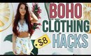 CHEAP BOHO STYLE | Clothing Hacks for Free People!