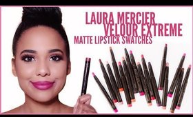 Laura Mercier Velour Extreme Matte Lipstick Swatches and Review | Ashley Bond Beauty