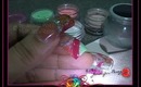Acrylic Abstract Nail Design ~ Mint, Coral & Fuchsia :::... Jennifer Perez of Mystic Nails ☆
