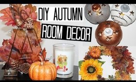 DIY Autumn Room Decor - Wreath, Candle Holders & Copper Initial