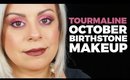 Tourmaline Inspired Makeup Look | October Birthstone