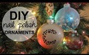 DIY Holiday Ornaments using NAIL POLISH!