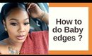 How to do- BABY edges on a lace wig ft Nadula hair