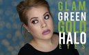 Glam Green-Gold Halo Eye | Elba Lopez