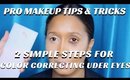 PRO MAKEUP TIPS- 2 SIMPLE STEPS FOR HIDING DISCOLORATION UNDER EYES VIDEO - mathias4makeup