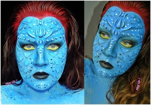 mystique from x-men and jack sully from avatars love child.