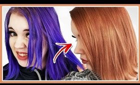 Dying My Hair 'Normal' for the First Time | Blue to Blonde to Rose Gold