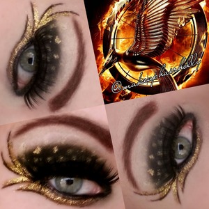 The Hunger Games: Catching Fire Inspired Makeup. Katniss Everdeen's Makeup in the Tribute Parade. "The Girl on Fire" 