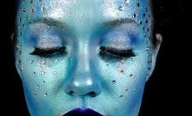 Water Pixie / Ice Queen Halloween Makeup Tutorial