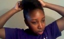 Natural Hair:70's Inspired Protective Style