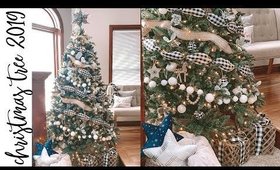 Decorate With Me: Our Christmas Tree 2019 Farmhouse Buffalo Plaid | VLOG