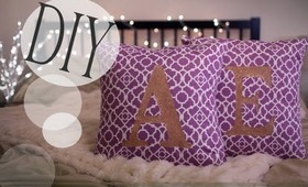 Make Monogrammed Cute Pillow Cases {No Sew & Sew} DIY How-to