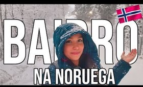 MEU BAIRRO NA NORUEGA NO INVERNO | Vida na Noruega 🇳🇴