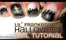 Lil' Frankenstein Halloween Nail Tutorial