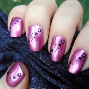 Silky pink with stones