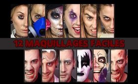 12 MAQUILLAGES FACILES POUR HALLOWEEN !