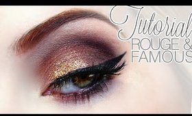 Tutorial: Rouge and Famous (Burgundy + Glitter)