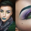 Green, Purple & Teal Lips