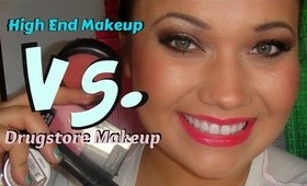 Makeup Tutorial: Half face Drugstore; Other half high end!