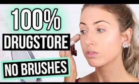 BEGINNER MAKEUP TUTORIAL [NEW!] || 100% Drugstore & NO BRUSHES!