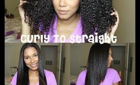 Curly To Straight In One Hour!