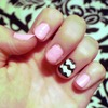 Pink/Chevron Nails