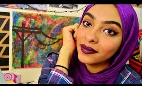 How to wear dark vampy lips - Full Glam Makeup look