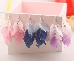 pink dangle earrings