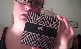 mini unboxing -  mannymua x makeupgeek pallette swatches & first impression