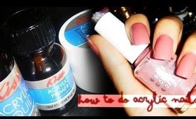 How To Do Acrylic Nails ♥