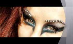 dramatic diamante make up