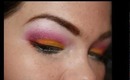 Summer make up tutorial - Peach Pink cut crease