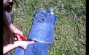 DIY: Distressed Shorts with Bow Pockets