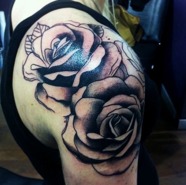 Can deep red ink cover up black in? | Beautylish