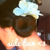 Cute side bun^.^