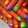 Cute Rainbow Nails❤️💛💚💙💜🌈