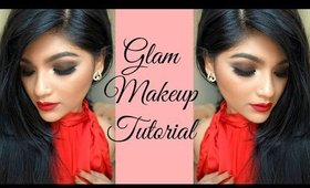 Valentine's Day Glam Makeup Tutorial | Classic Glam Look