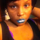Blue Glitter Lip
