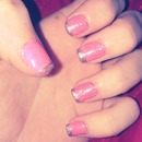 Pink & sliver glitter :)