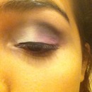 purple and black smokey eye 