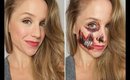 Slasher Face | Half Skull| Halloween Makeup