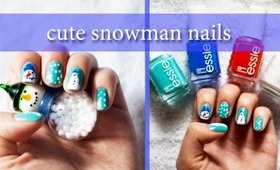 ❄ Cute Snowman Nails ☃