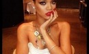 Rihanna Smokey Brown Tutorial ( Red lips ) live !