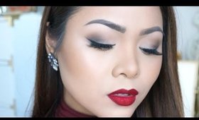 Easy Holiday Glam Look | Sultry eyes + Red Lips | Charmaine Dulak