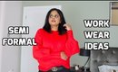Semi Formal Work Outfit Ideas || Snigdha Reddy