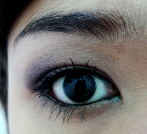 Simple purple eye makeup :)